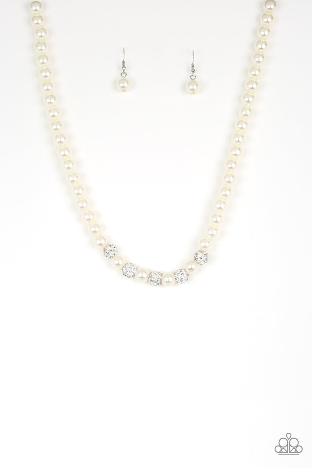 Paparazzi Necklaces - Posh Boss - White