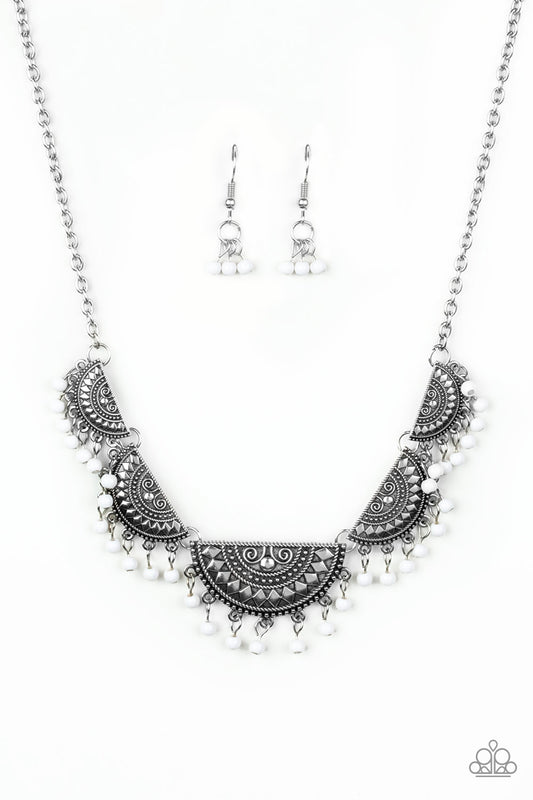 Paparazzi Necklaces - Boho Baby - White