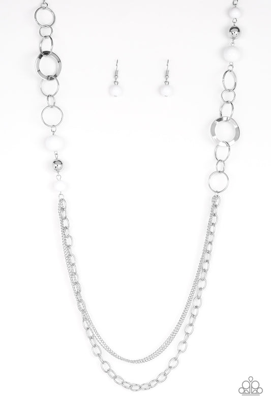 Paparazzi Necklaces  - Modern Motley - White