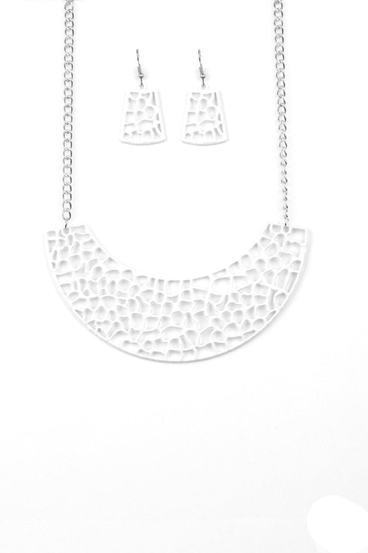 Paparazzi Necklaces - Powerful Prowl - White