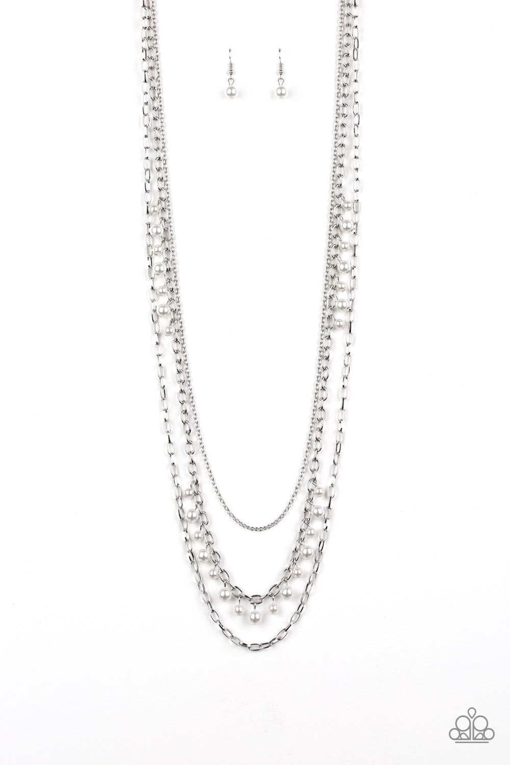 Paparazzi necklace - Pearl Pageant - White
