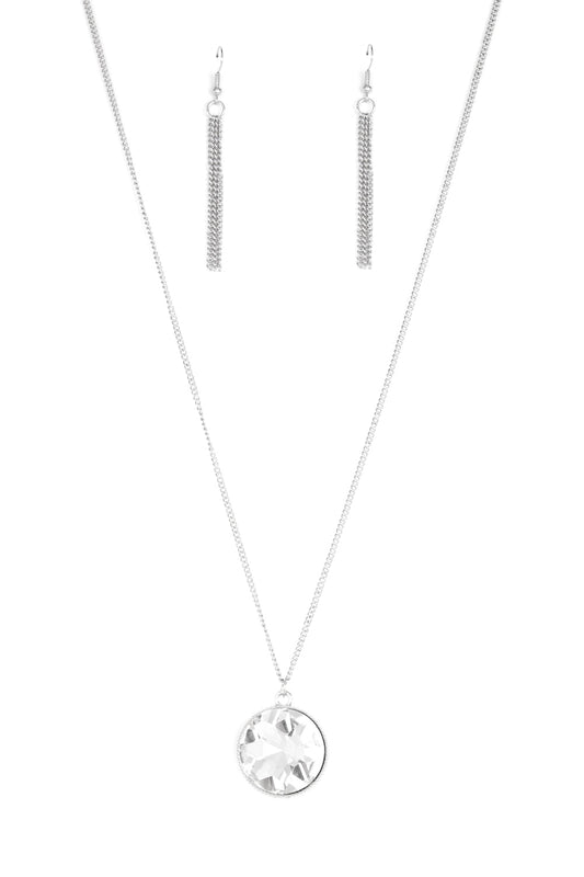 Paparazzi Necklaces - Dauntless Diva - White