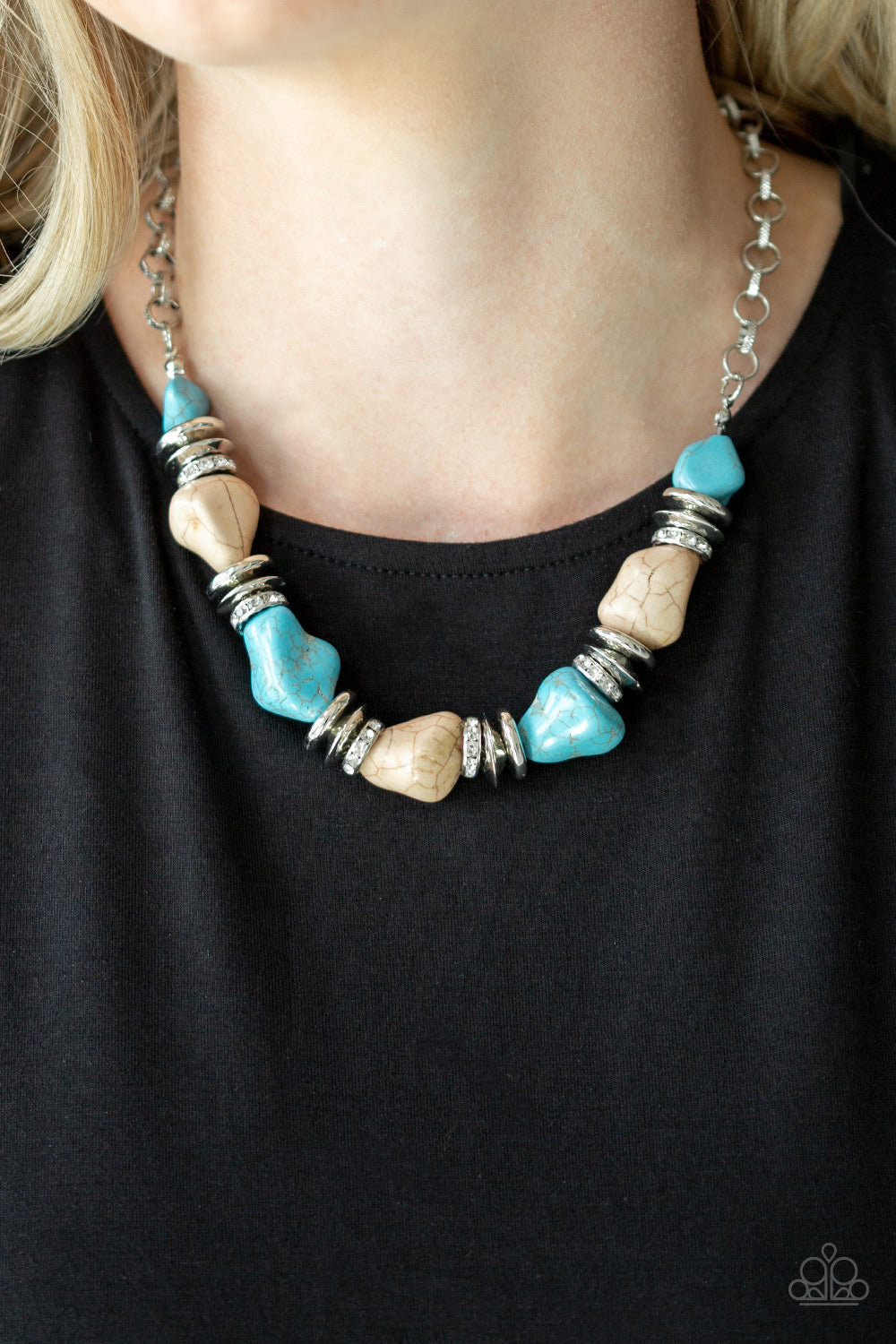 Paparazzi Necklaces - Stunningly Stone Age - Multi