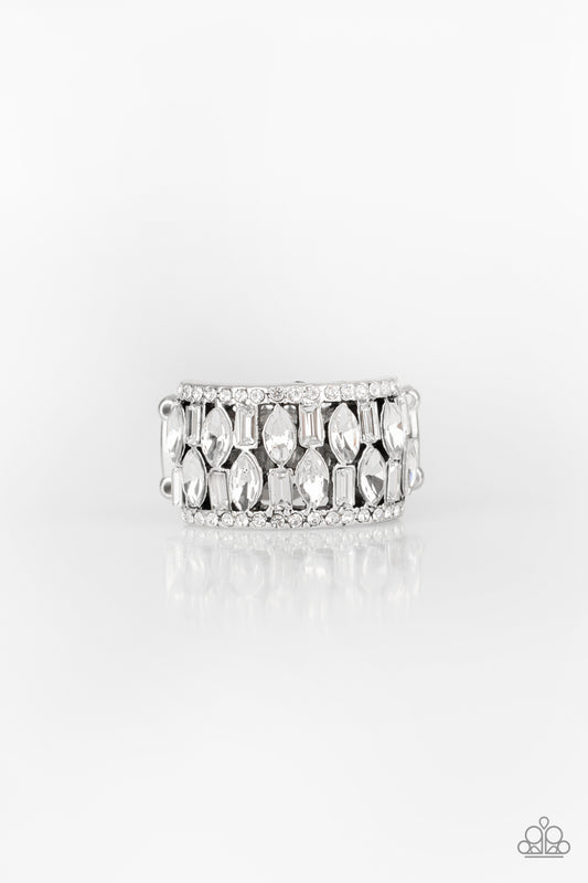 Paparazzi Rings - Treasure Trove Tribute - White