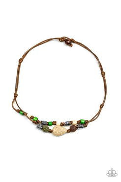 Paparazzi Urban Collection - Tiki Trek - Green Necklace