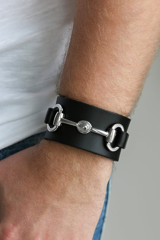 Paparazzi Men's Collection - Biker Band - Black - Urban Collection