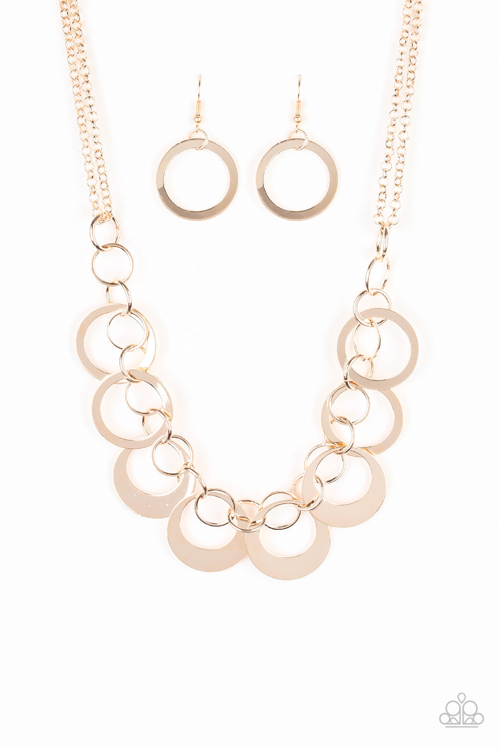 Paparazzi Necklaces - In Full Orbit - Rose Gold