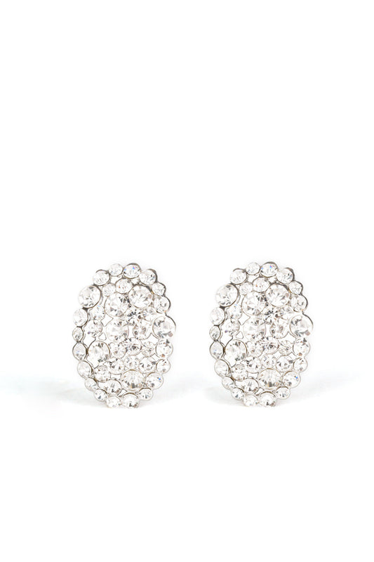 Paparazzi Earrings - Daring Dazzle - White