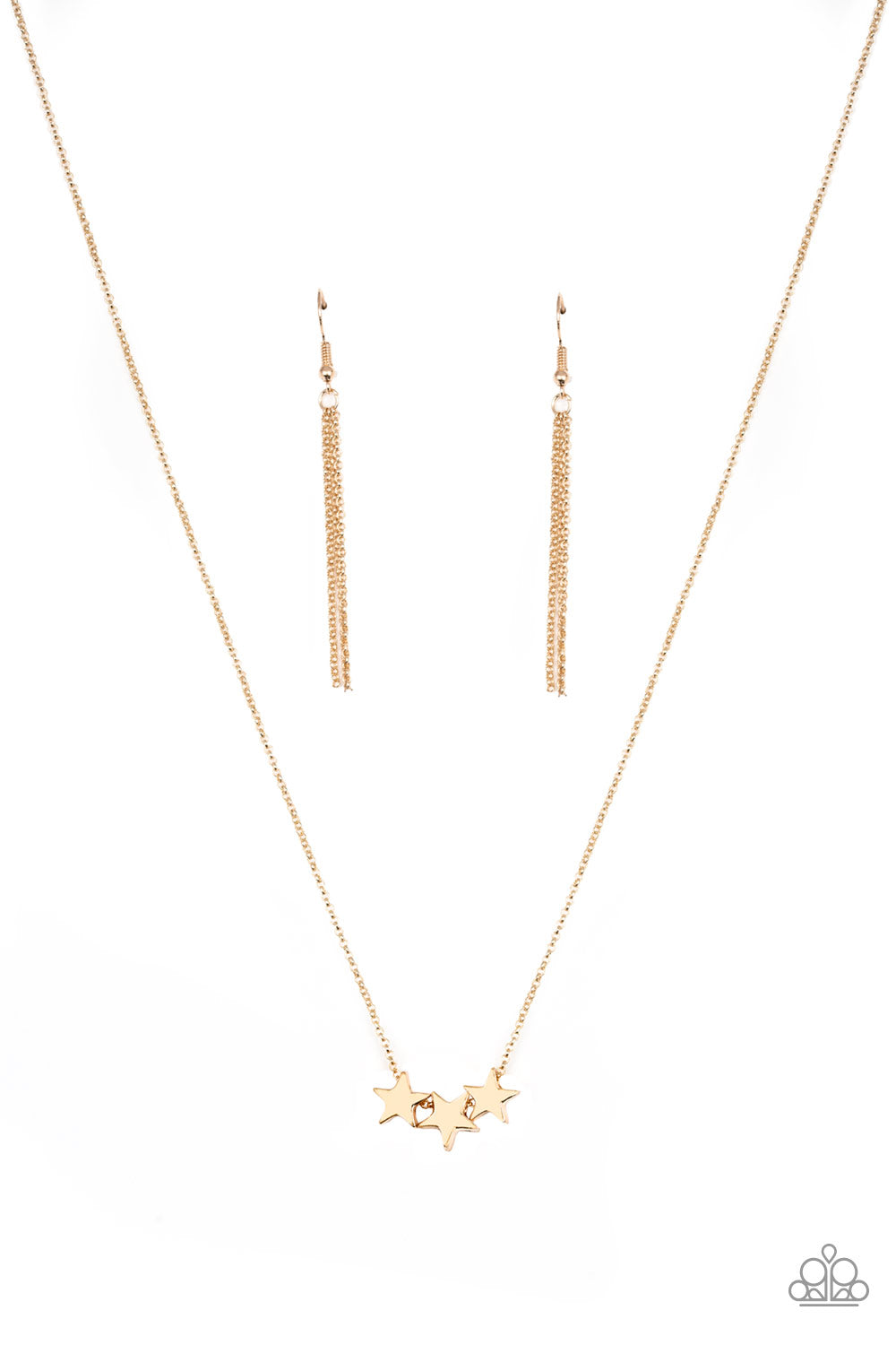 Paparazzi necklace - Shoot For The Stars - Gold