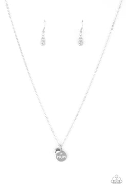 Paparazzi Necklaces - World's Best Mom - White