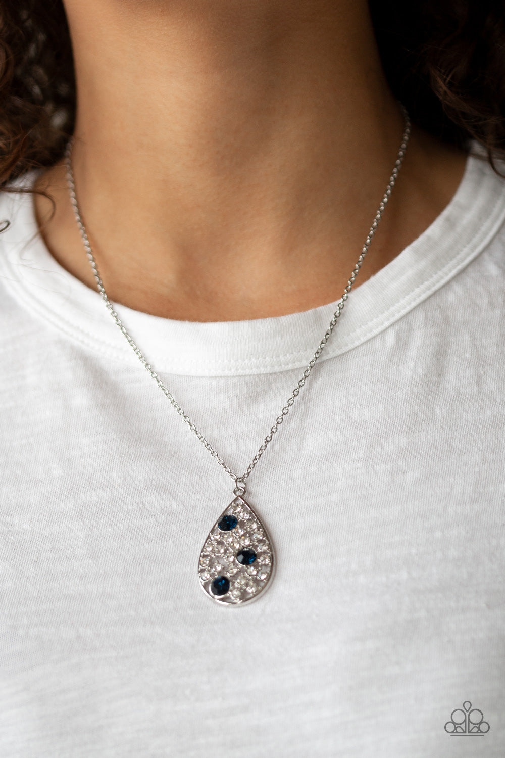 Paparazzi necklace - Sparkle All The Way - Blue