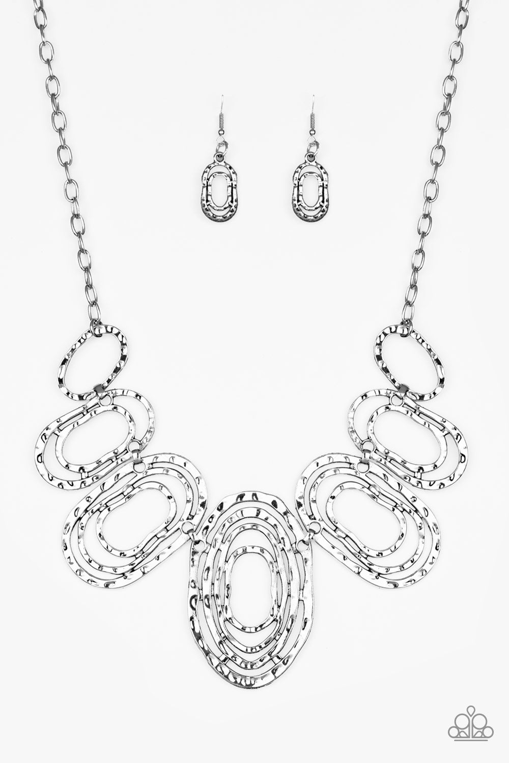 Paparazzi Necklaces - Empress Impressions - Silver