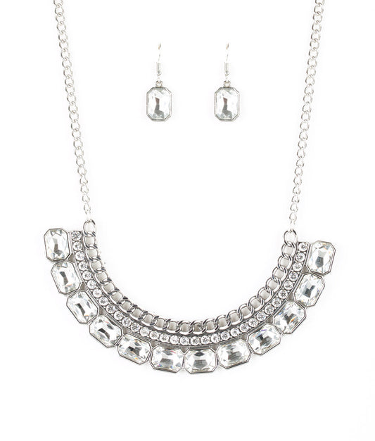 Paparazzi Necklaces - Killer Knockout - White