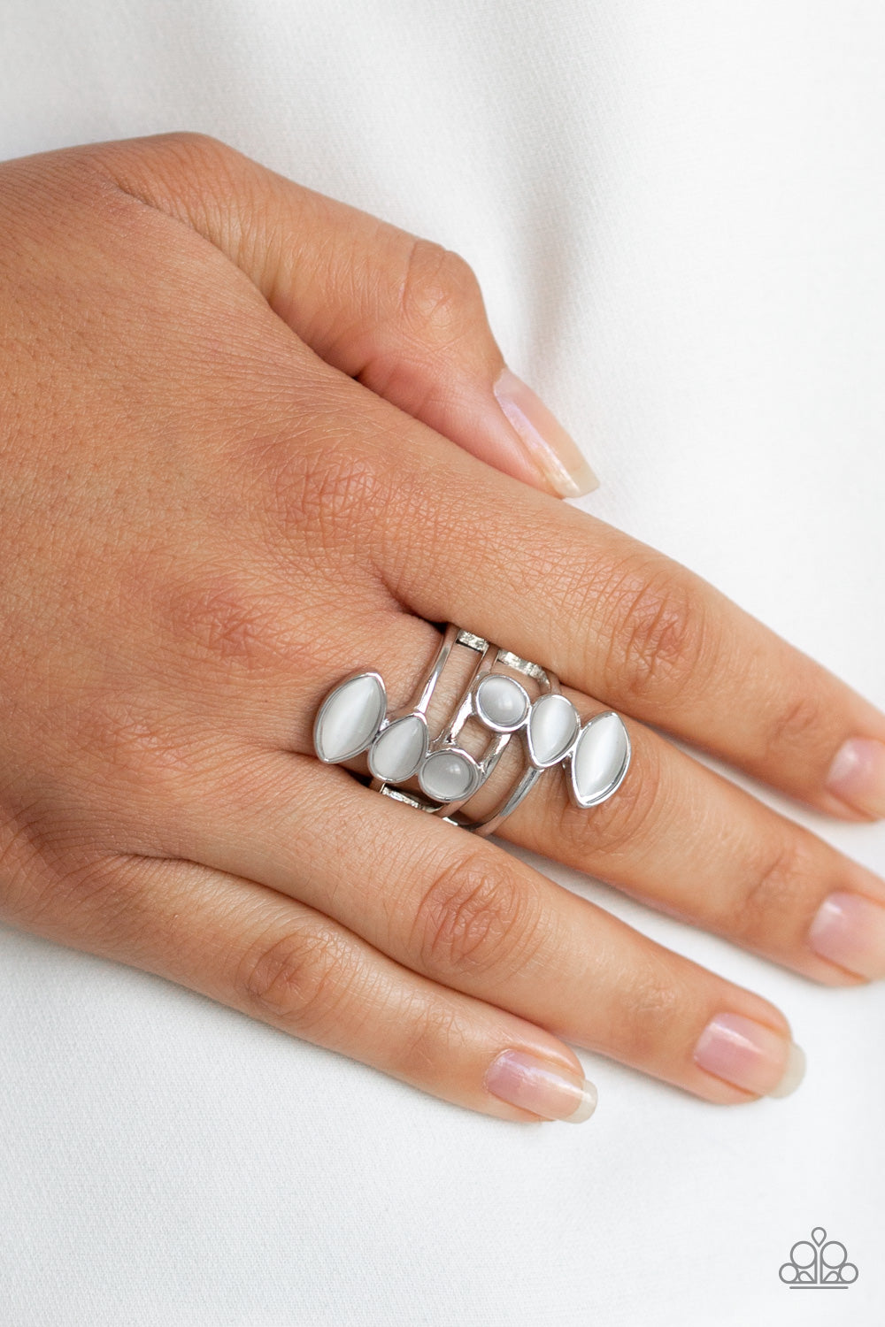 Paparazzi Rings - Wraparound Radiance - White