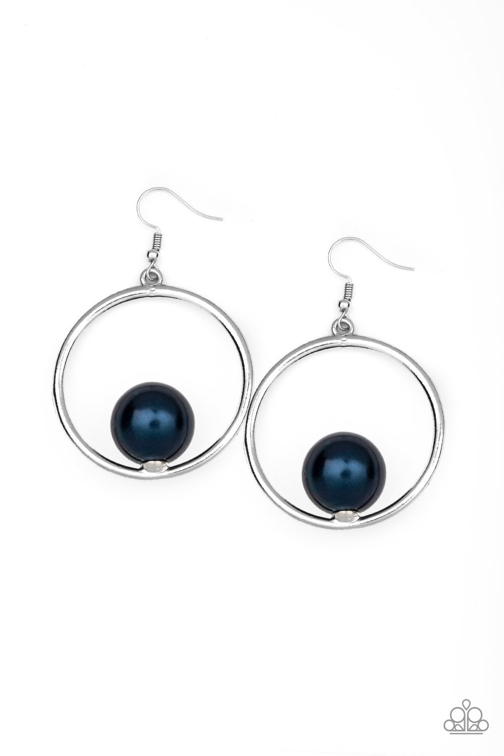 Paparazzi Earrings - Solitaire Refinement - Blue