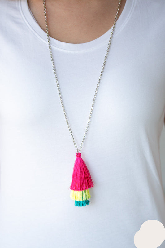 Paparazzi Necklaces - Triple the Tassel - Multi