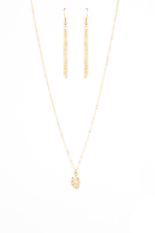 Paparazzi Necklaces - Palm Tree Retreat - Gold