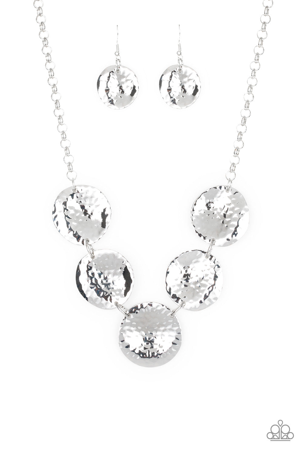 Paparazzi Necklaces - First Impressions - Silver