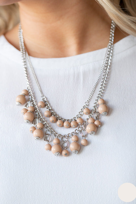 Paparazzi Necklaces - Beautifully Beaded - Brown