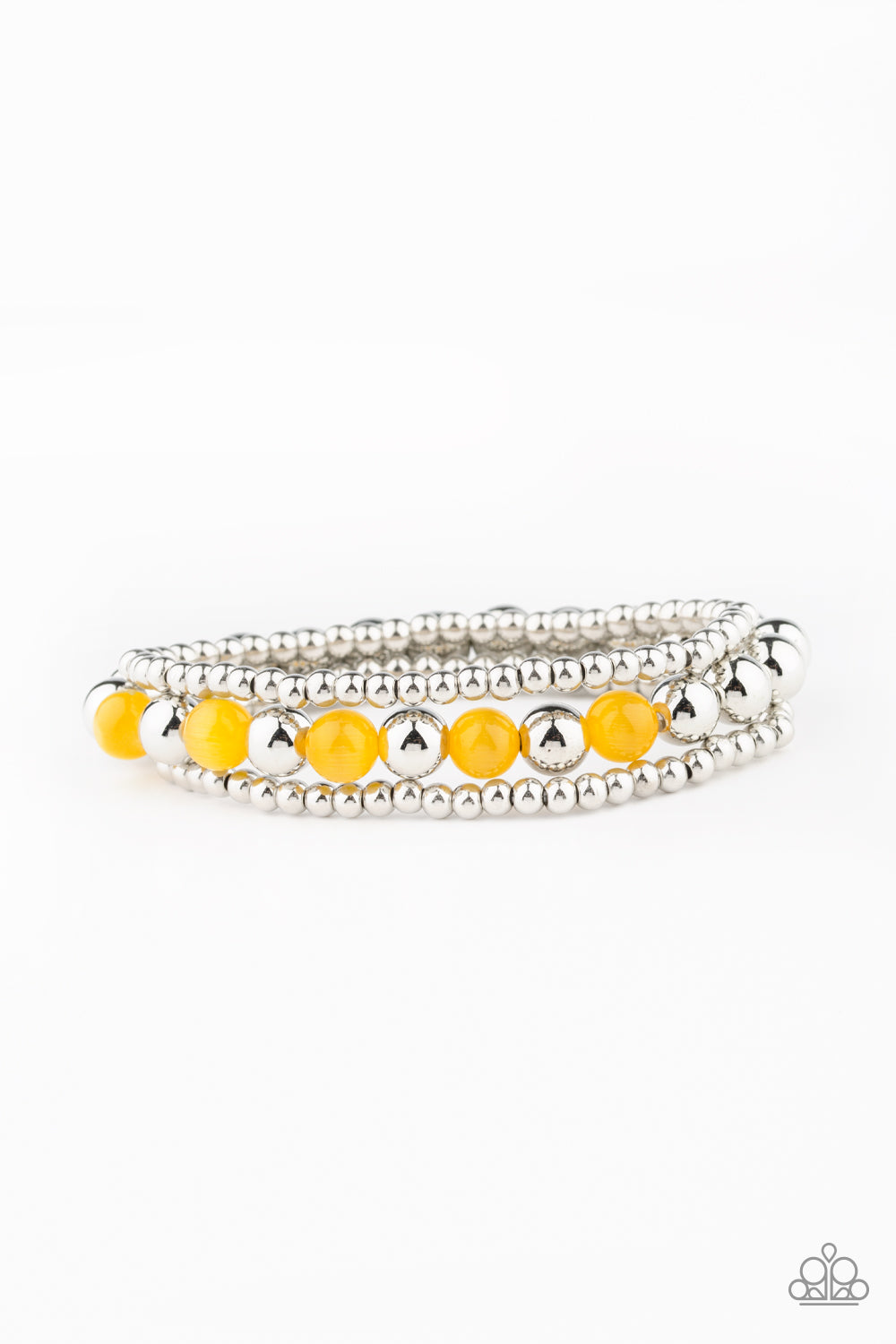 Paparazzi Bracelets - Go With The GLOW - Yellow