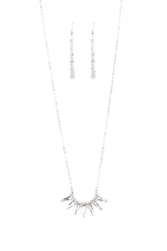 Paparazzi Necklaces - Empirical Elegance - White
