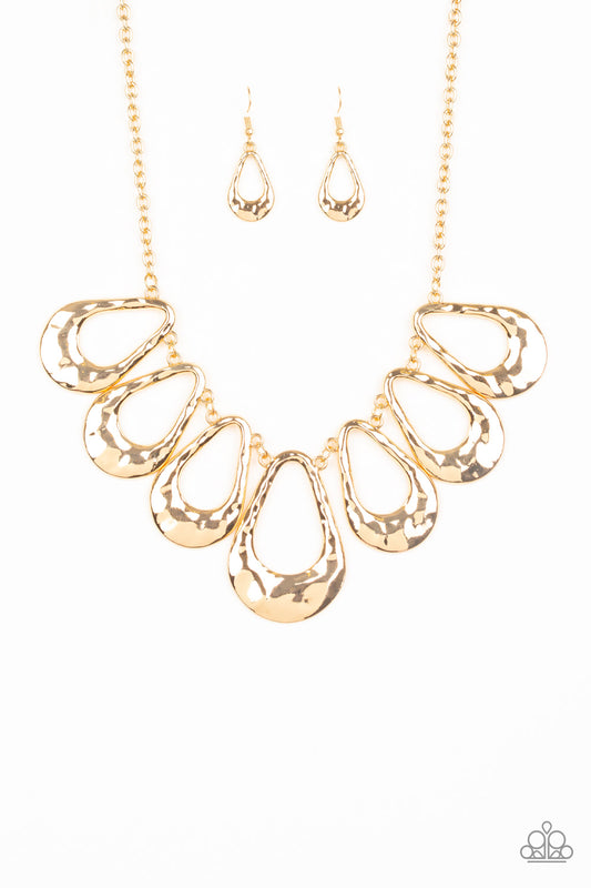 Paparazzi Necklaces - Teardrop Envy - Gold