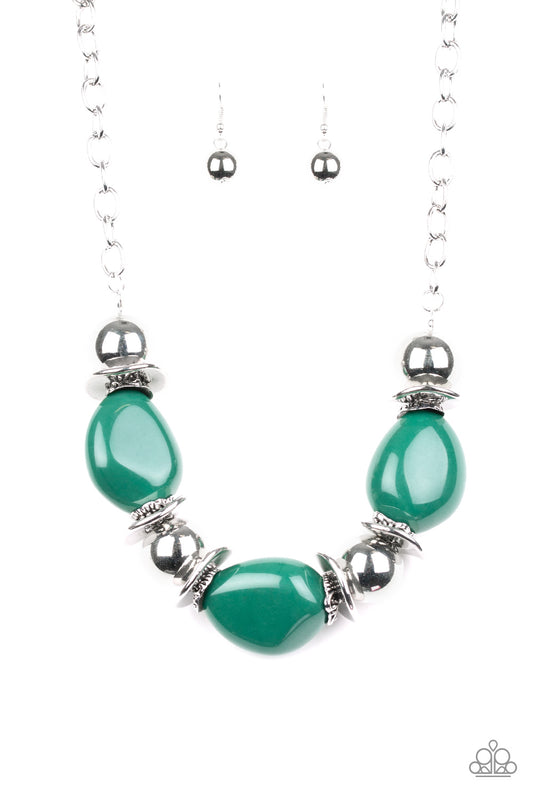 Paparazzi Necklaces - Vivid Vibes - Green
