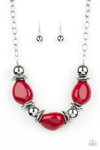 Paparazzi Necklaces - Vivid Vibes - Red