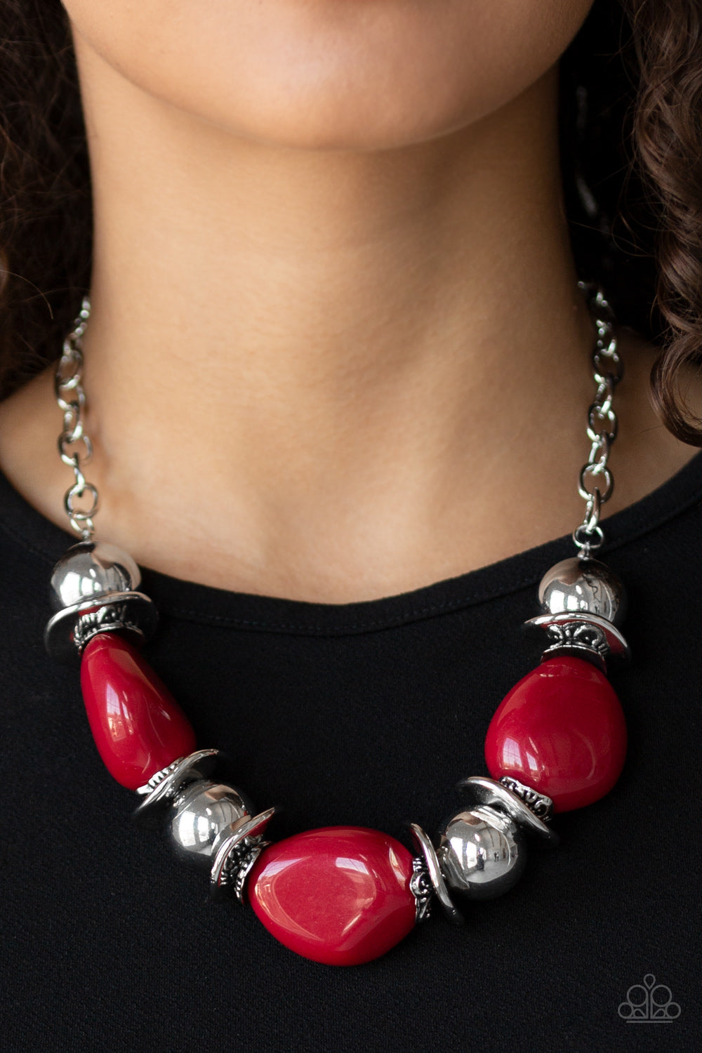 Paparazzi Necklaces - Vivid Vibes - Red