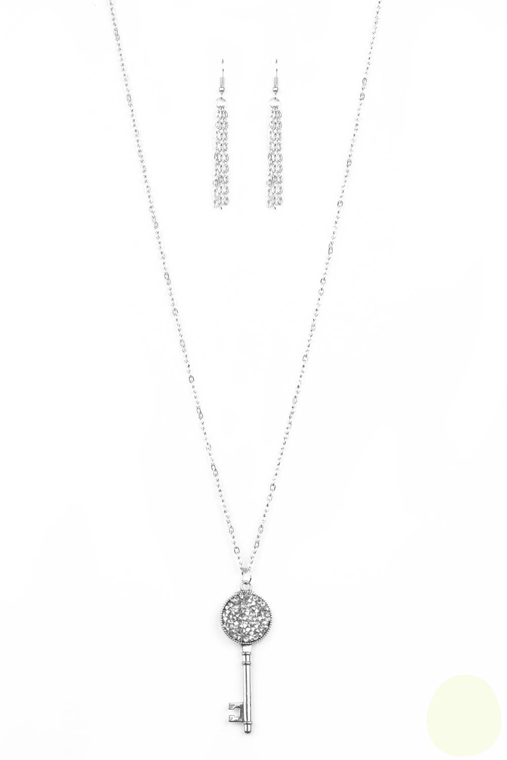 Paparazzi Necklaces - Key Keepsake - White