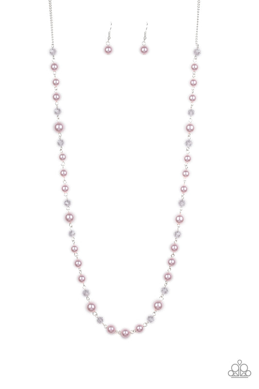 Paparazzi Necklaces - Pristine Prestige - Pink