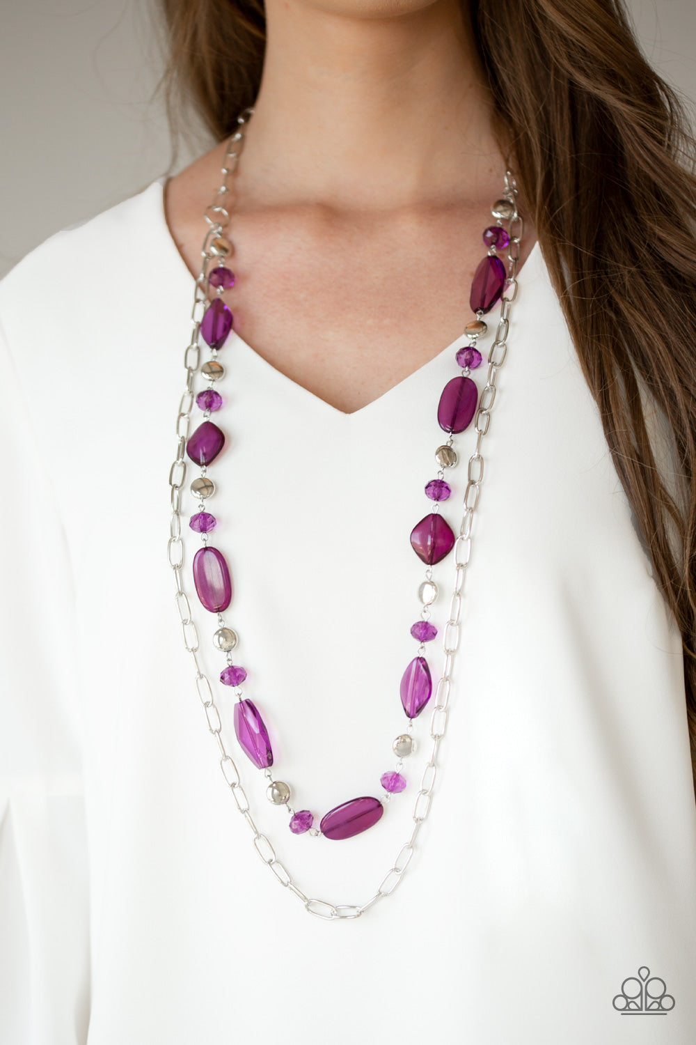 Paparazzi Necklaces - Colorful Couture - Purple