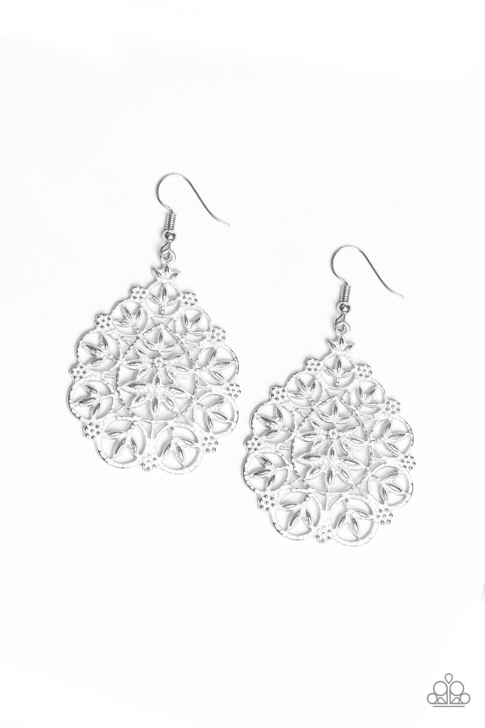 Paparazzi Earrings - Garden Party Princess - White