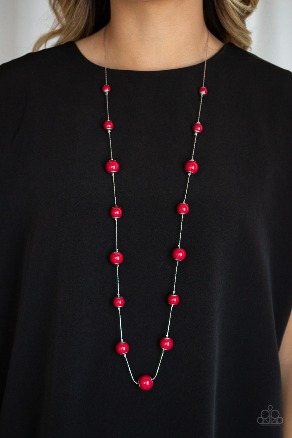 Paparazzi Necklaces - 5th Avenue Frenzy - Red