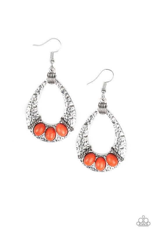 Paparazzi Earrings - Terra Terrific - Orange