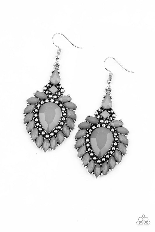 Paparazzi Earrings - The LIONESS' Den - Silver