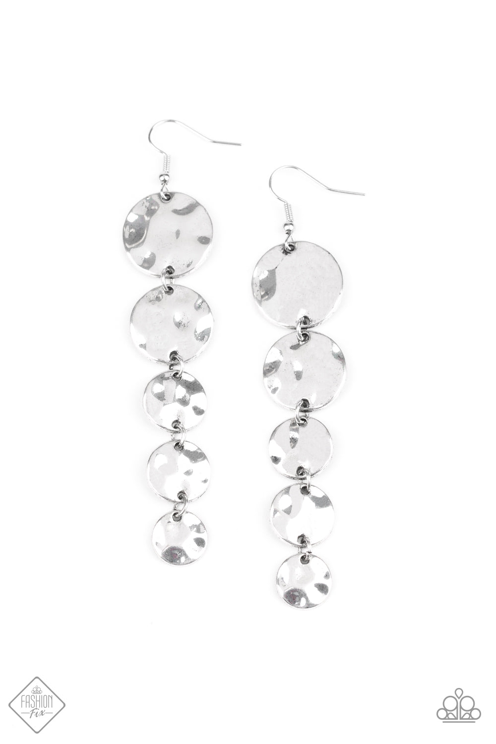 Paparazzi Earrings - Rippling Resplendence - silver