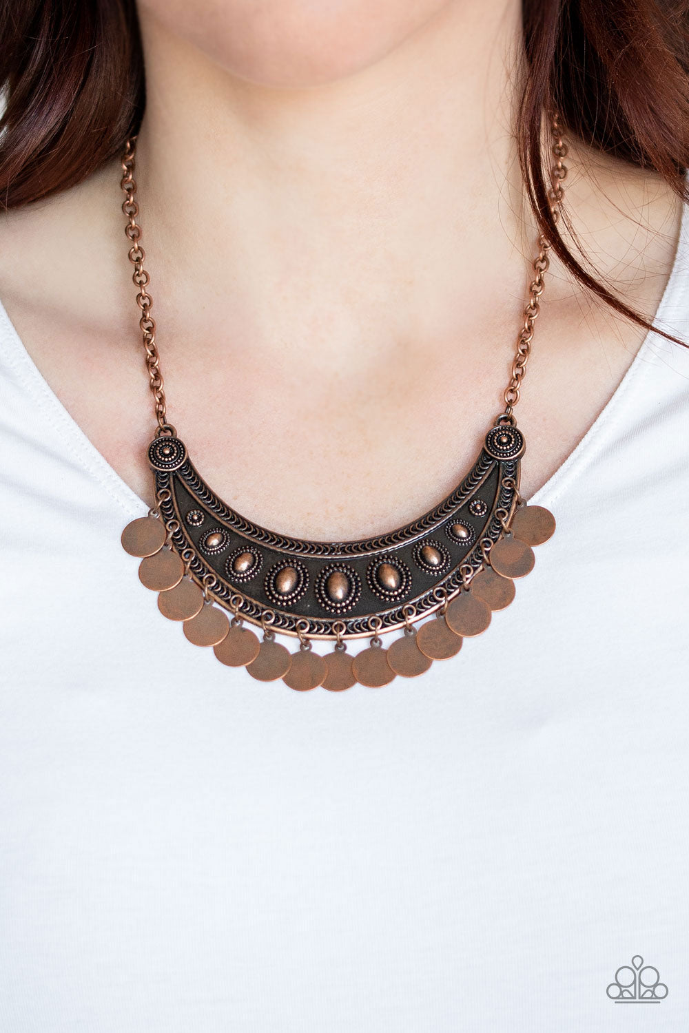 Paparazzi Necklaces - CHIMEs UP - Copper