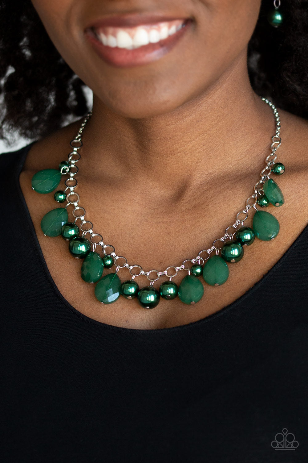 Paparazzi necklace - Pacific Posh - Green