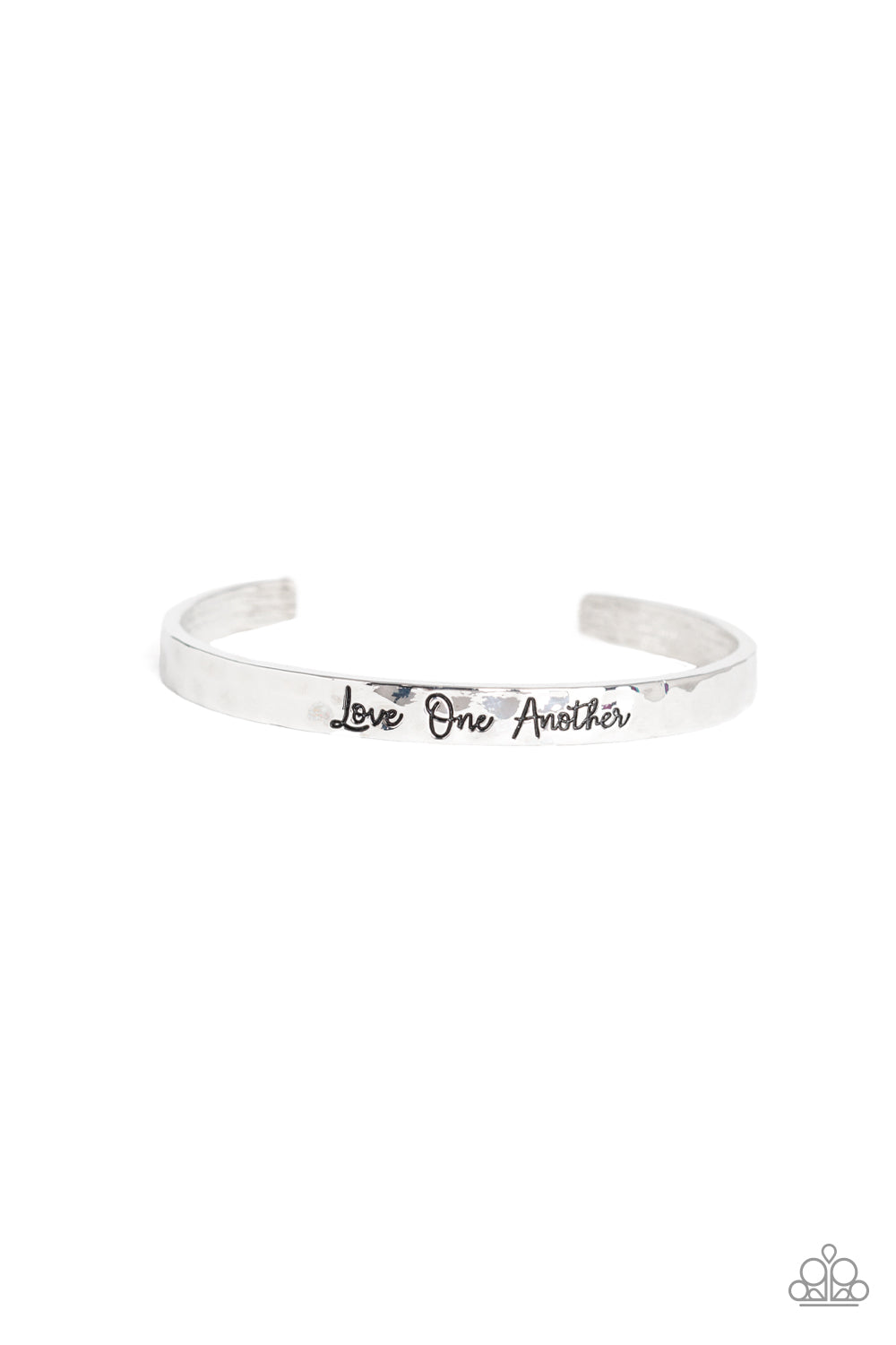 Paparazzi bracelets cuff - Love One Another - Silver