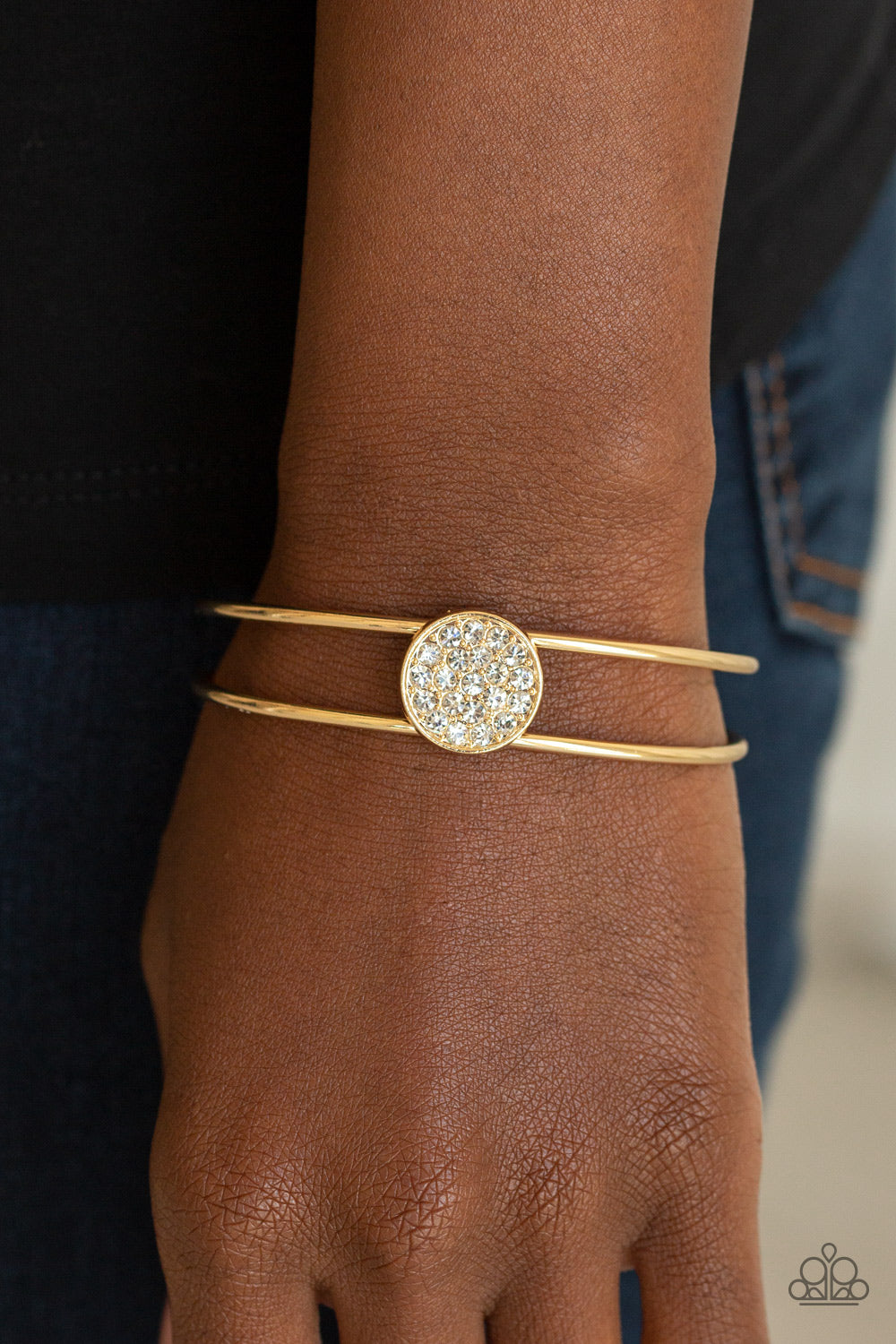 Paparazzi Bracelets - Dial Up The Dazzle - Gold