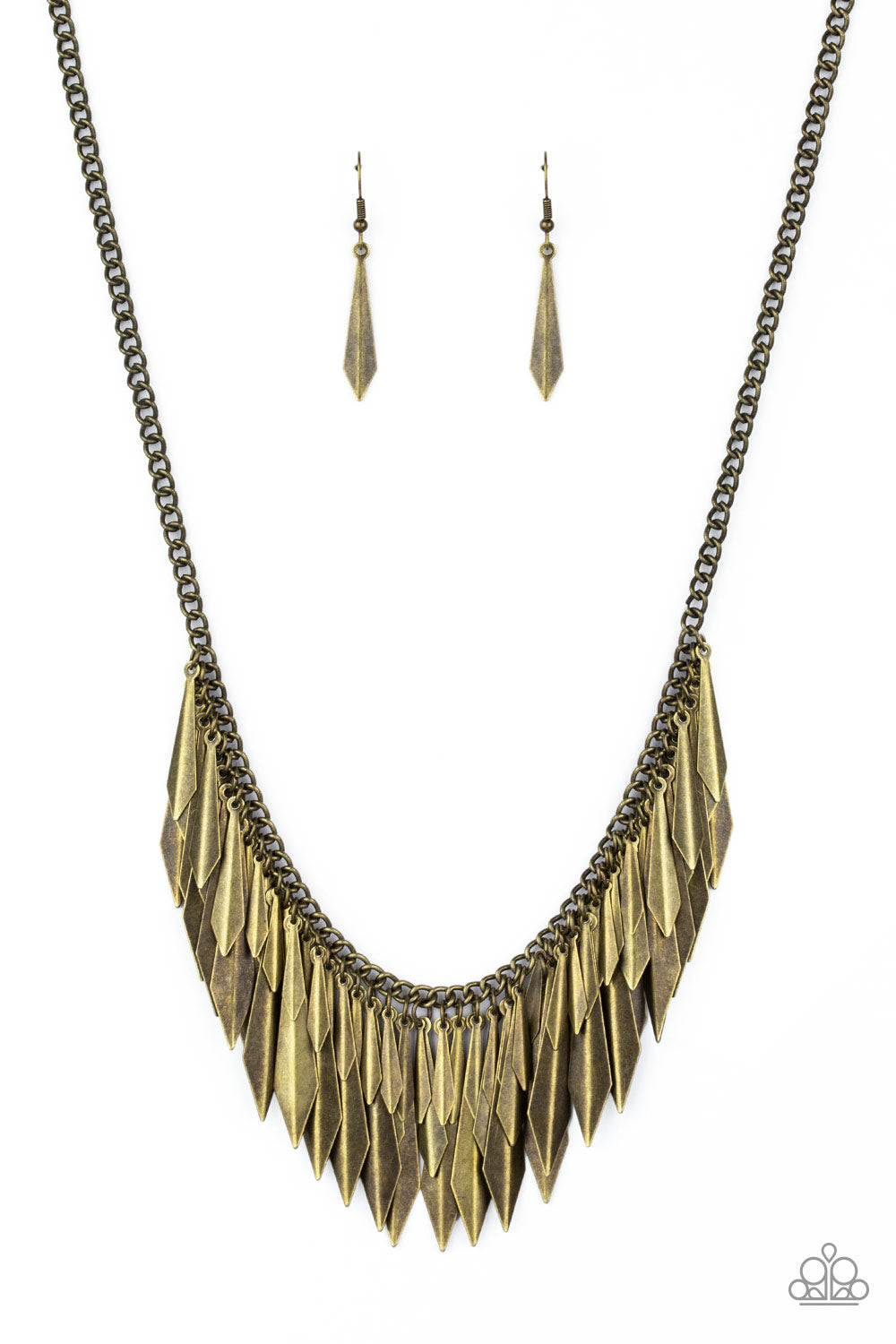 Paparazzi necklace - The Thrill-Seeker - Brass