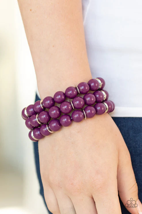 Paparazzi Bracelets - Chroma Collision - Purple