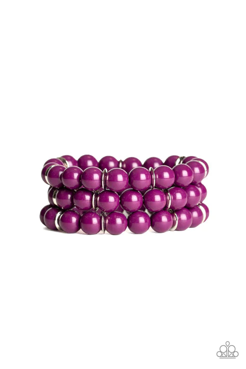 Paparazzi Bracelets - Chroma Collision - Purple