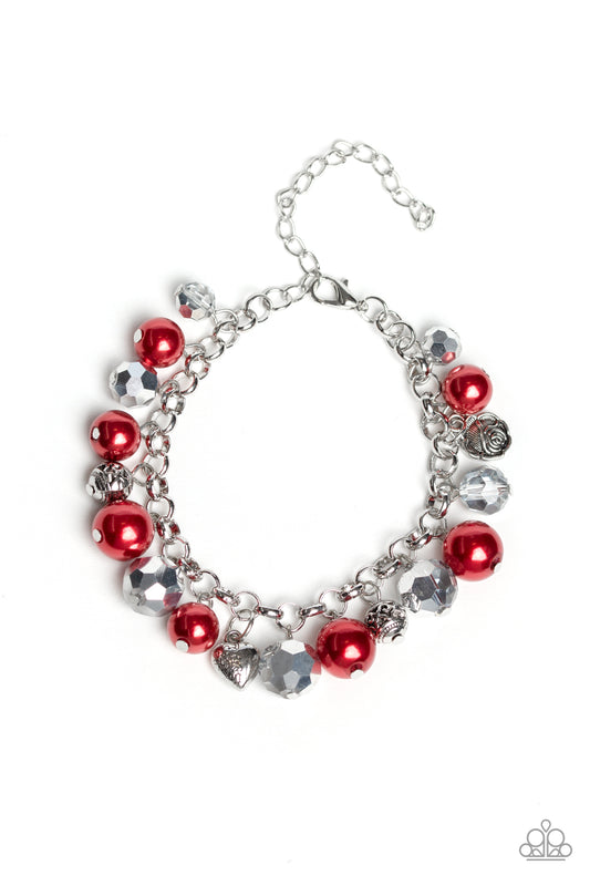 Paparazzi Bracelets - Cupid Couture - Red