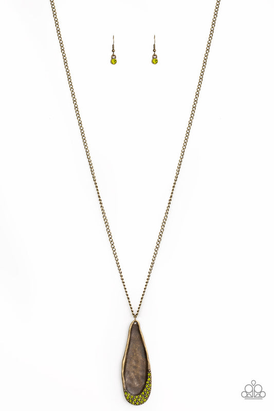 Paparazzi Necklaces - Metro Storm - Green