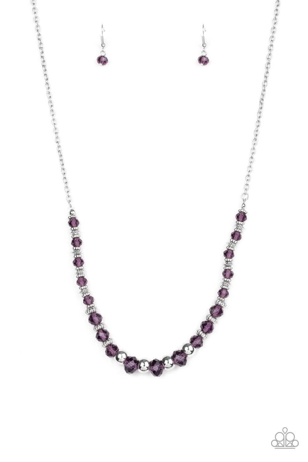Paparazzi Necklaces - Stratosphere Sparkle - Purple