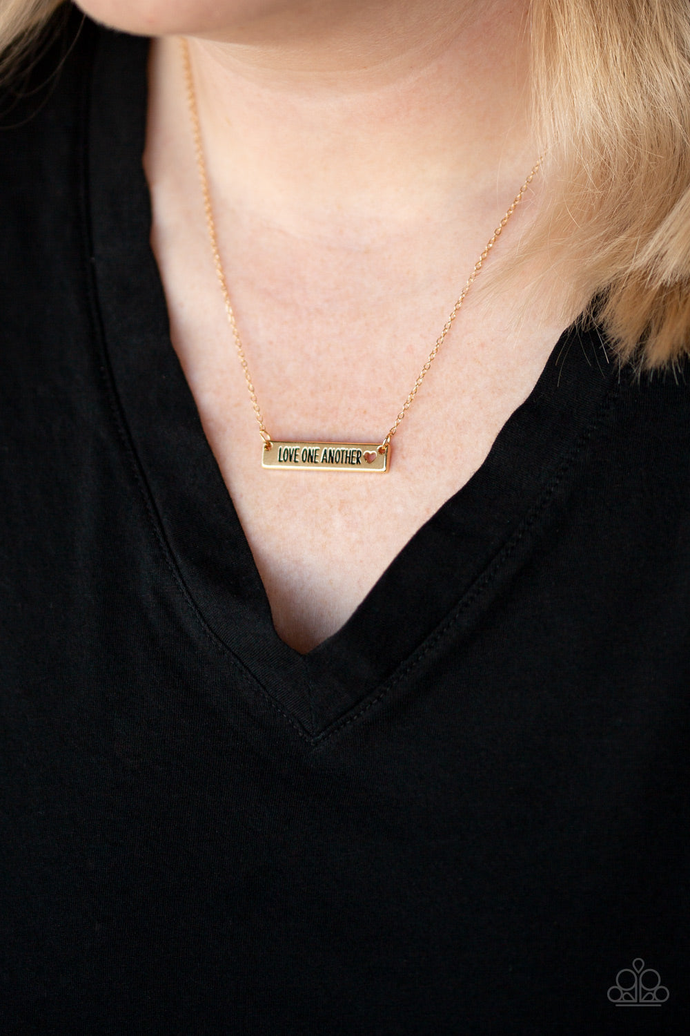 Paparazzi Necklaces - Love One Another - Gold