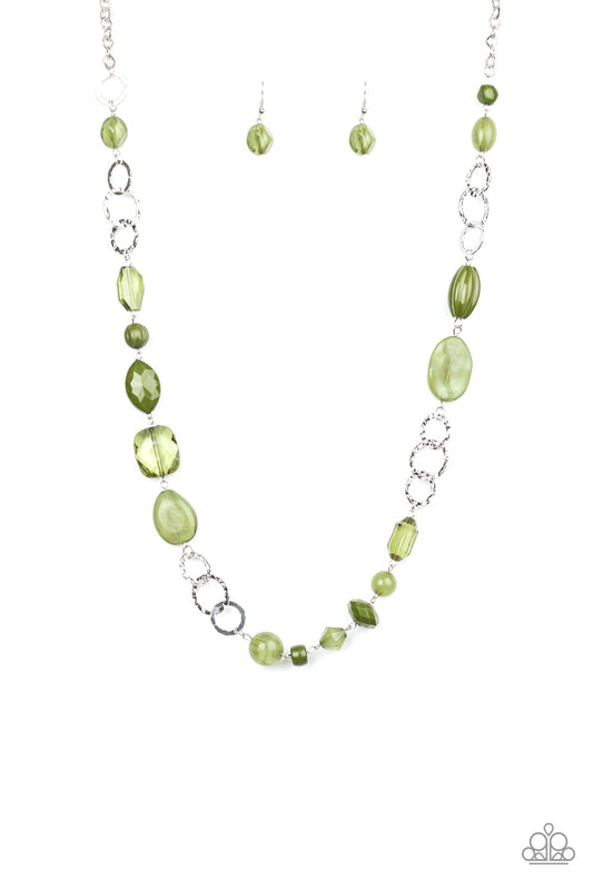 Paparazzi Necklaces - Prismatic Paradise - Green