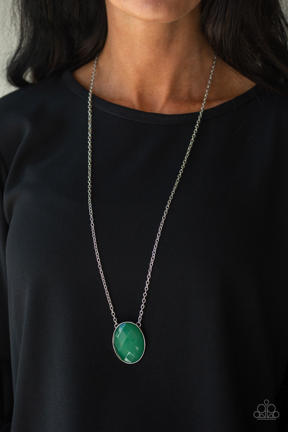 Paparazzi Necklaces - Intensely Illuminated - Green